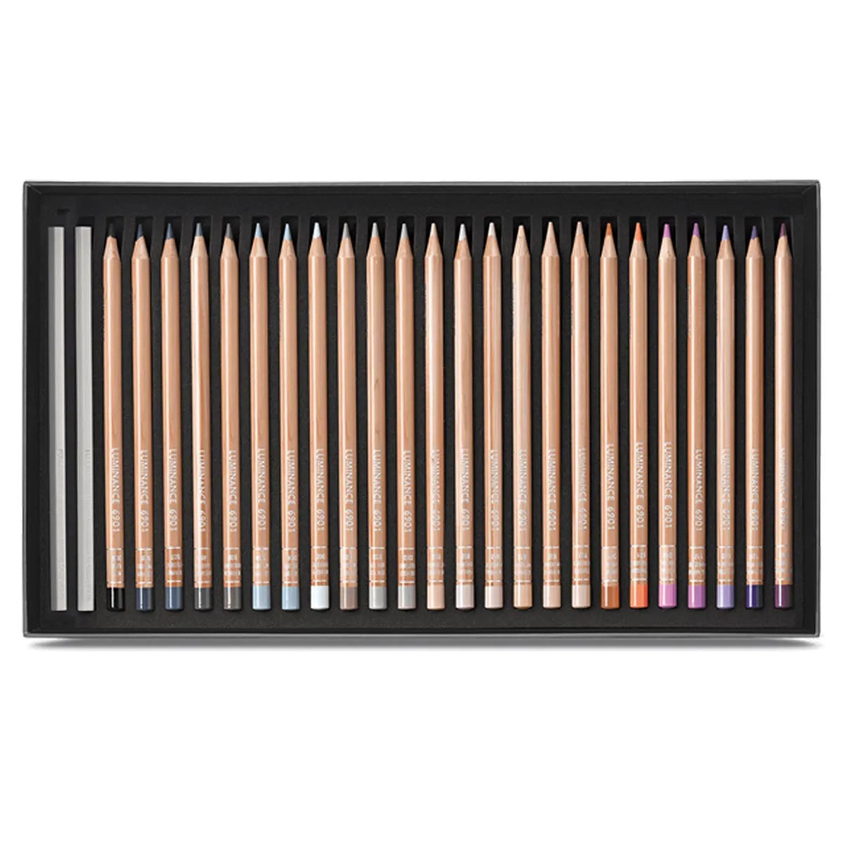 Caran d’Ache LUMINANCE 6901 Box of 76 Pencils + 2 Full Blender