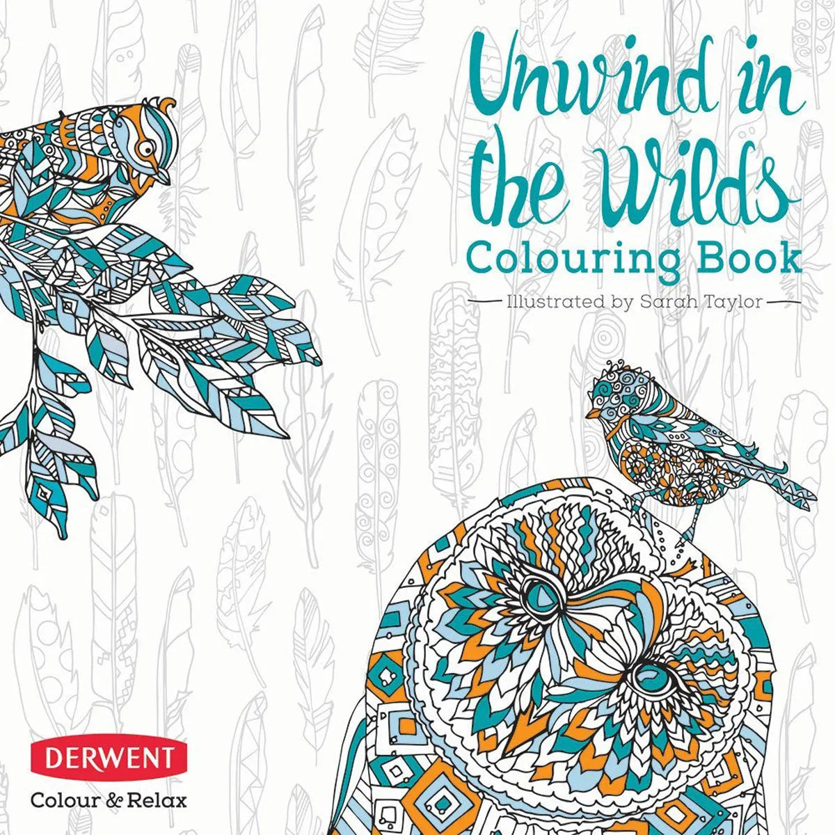 Derwent Unwind In The Wilds Colouring Book (96 Pages)
