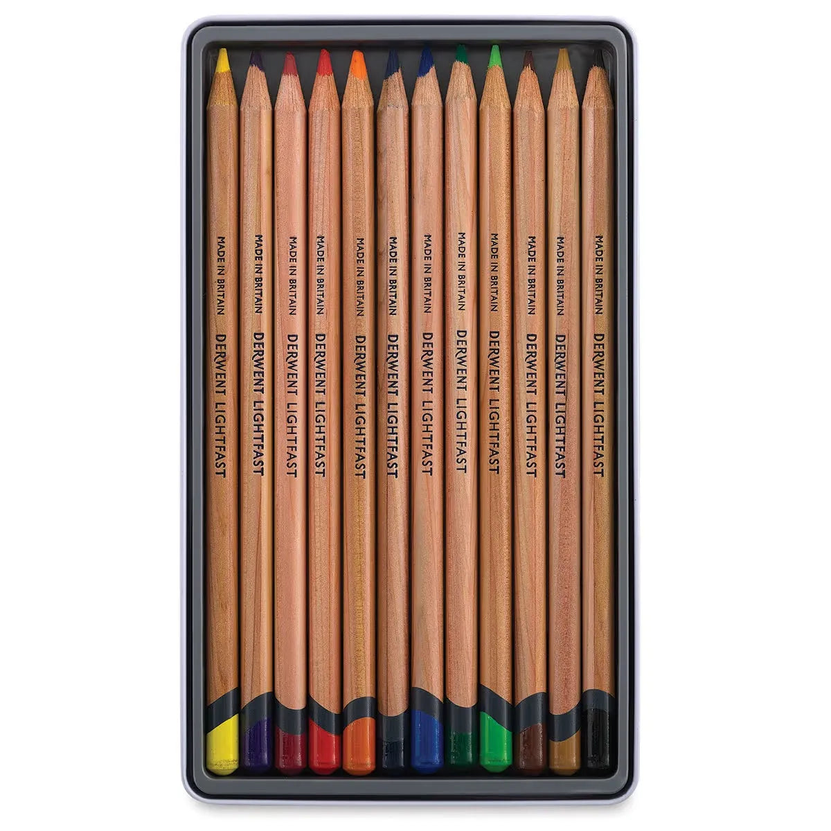 Derwent Lightfast Coloured Pencil Set (12) Tin