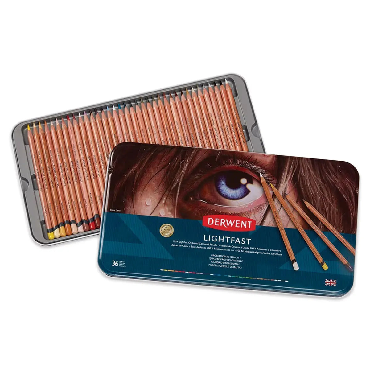 Derwent Lightfast Coloured Pencil Set (36) Tin
