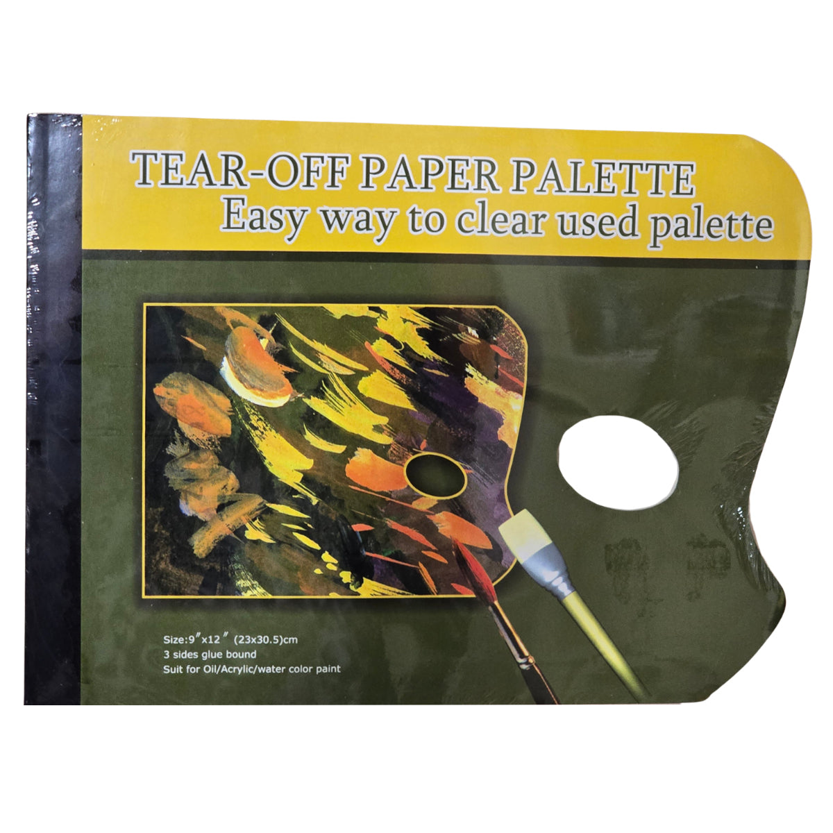Tear-Off Disposable Paper Paint Palette 9 X 12 In, 40 Sheets