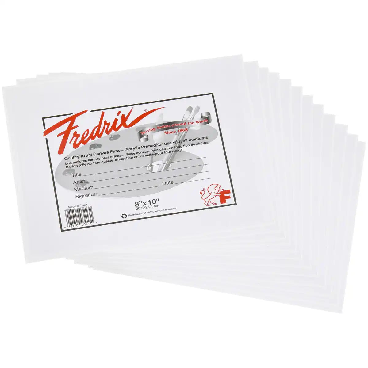 Fredrix Artist Series Primed Poly/Cotton Canvas Panels