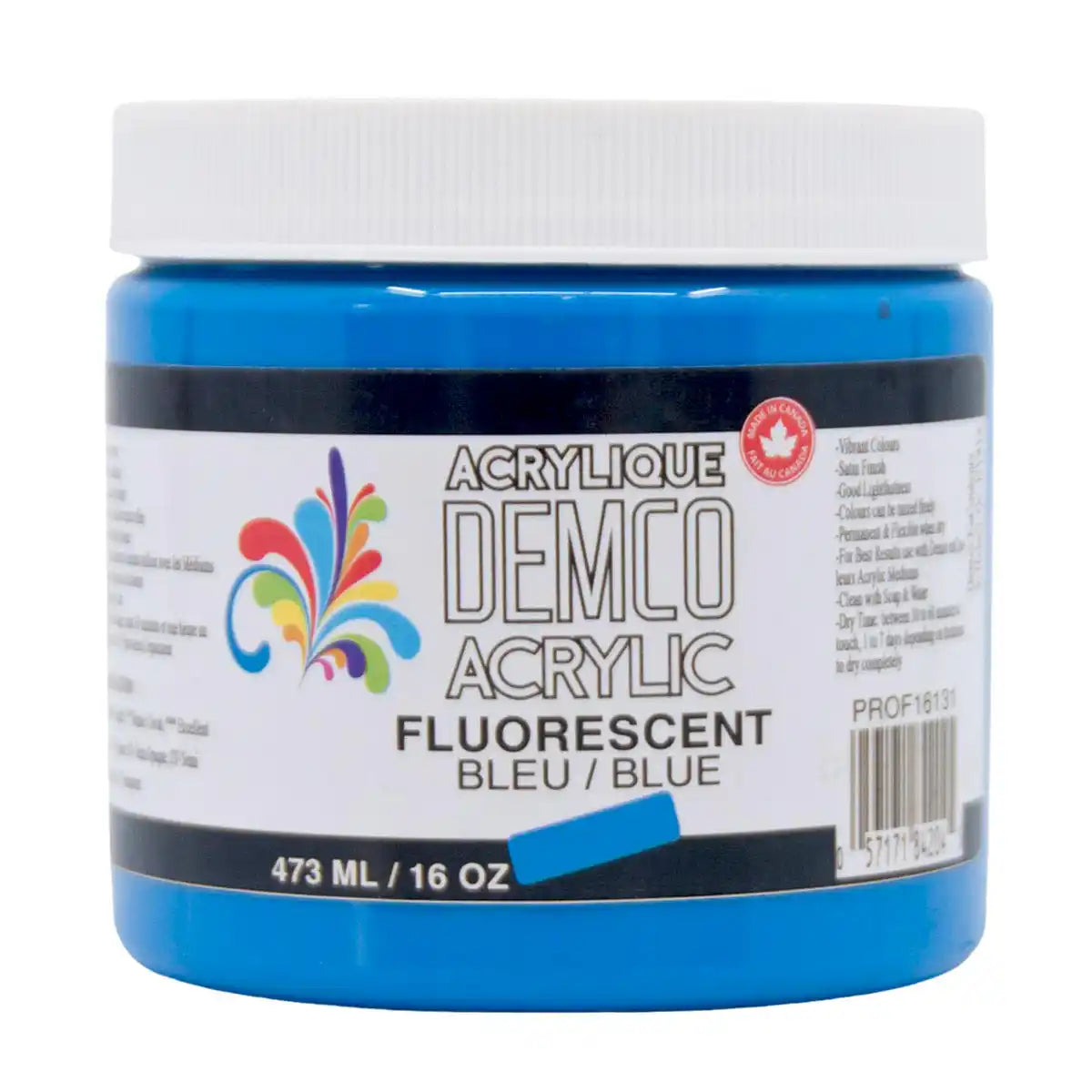 Demco Acrylic Paint 473ml/16oz Jars