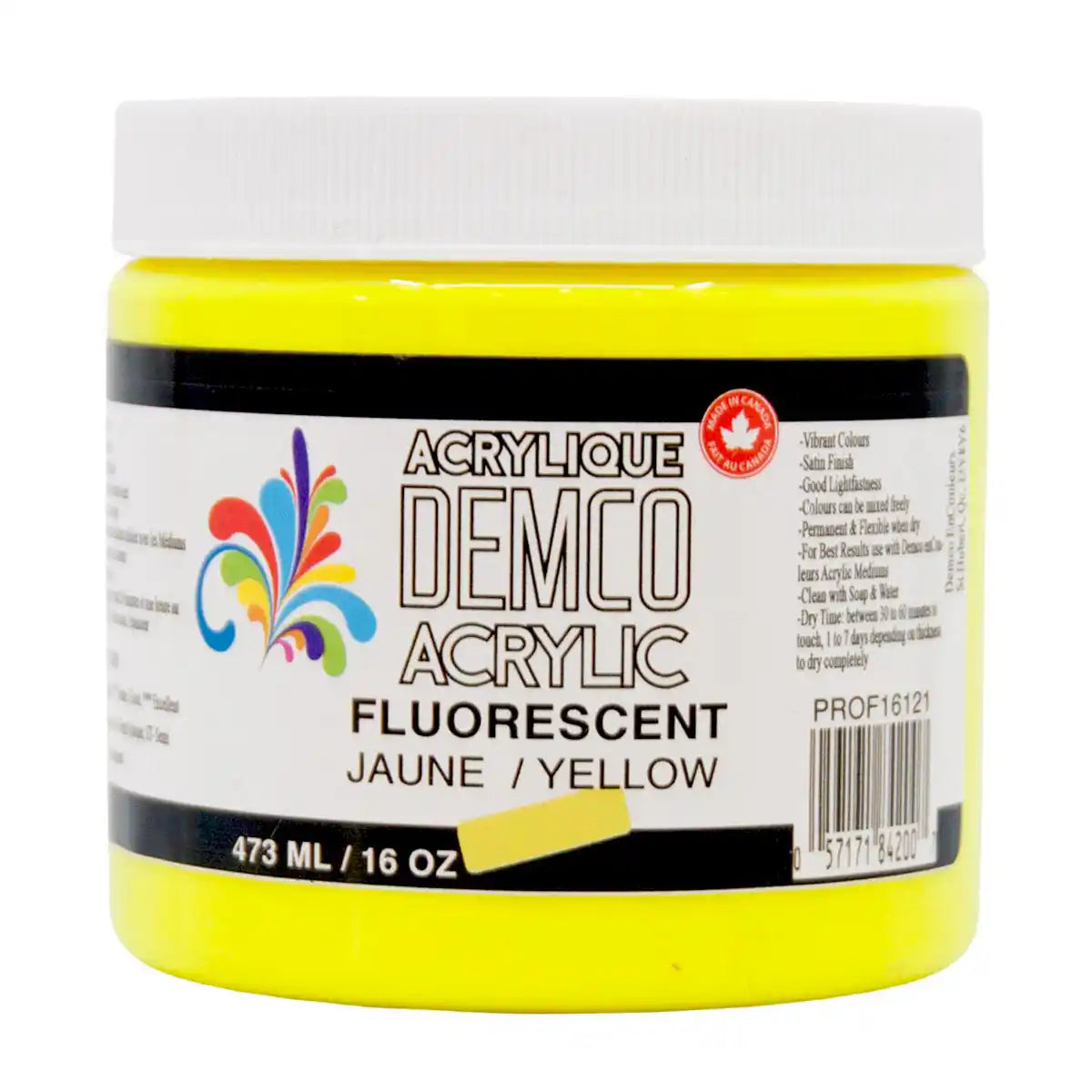 Demco Acrylic Paint 473ml/16oz Jars