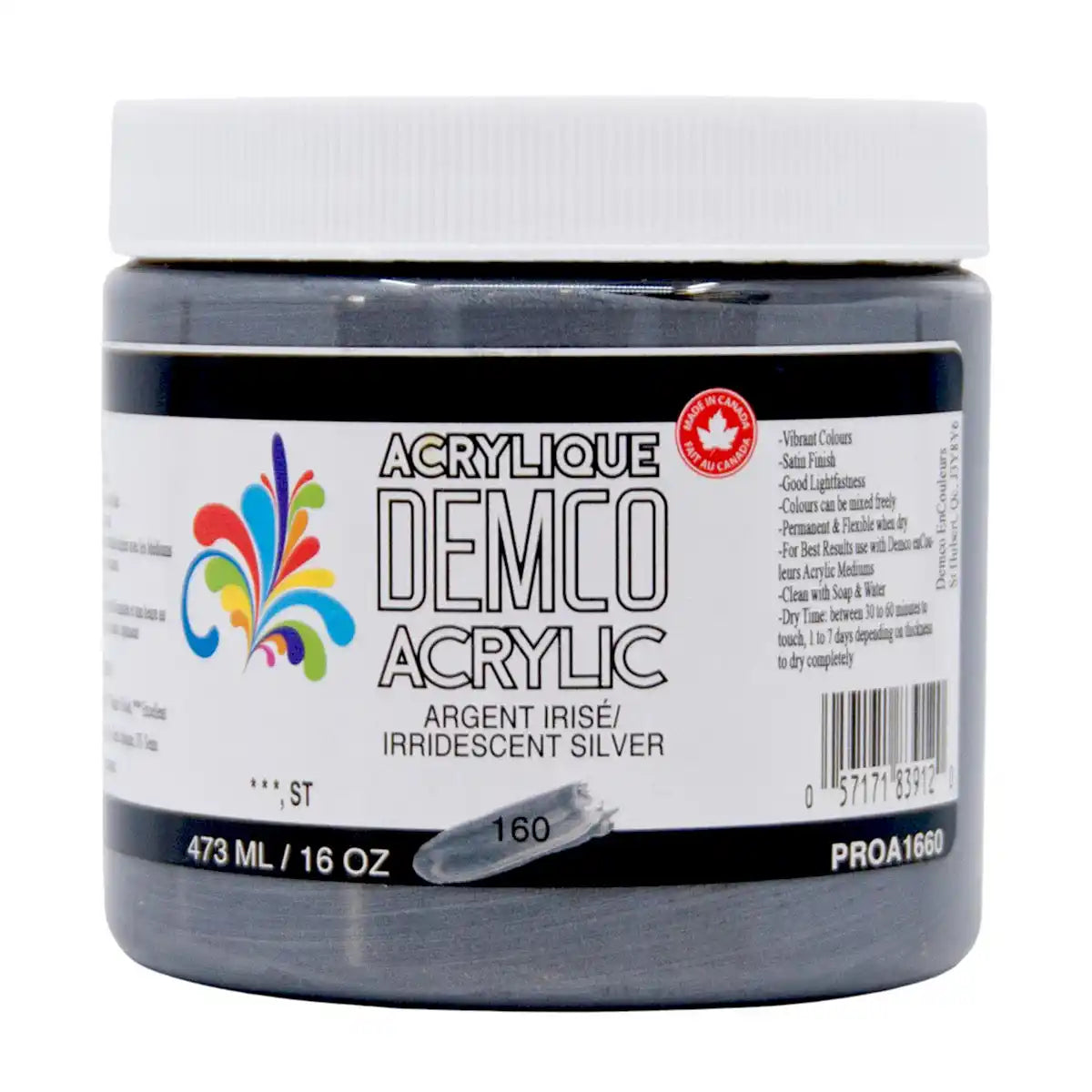 Demco Acrylic Paint 473ml/16oz Jars