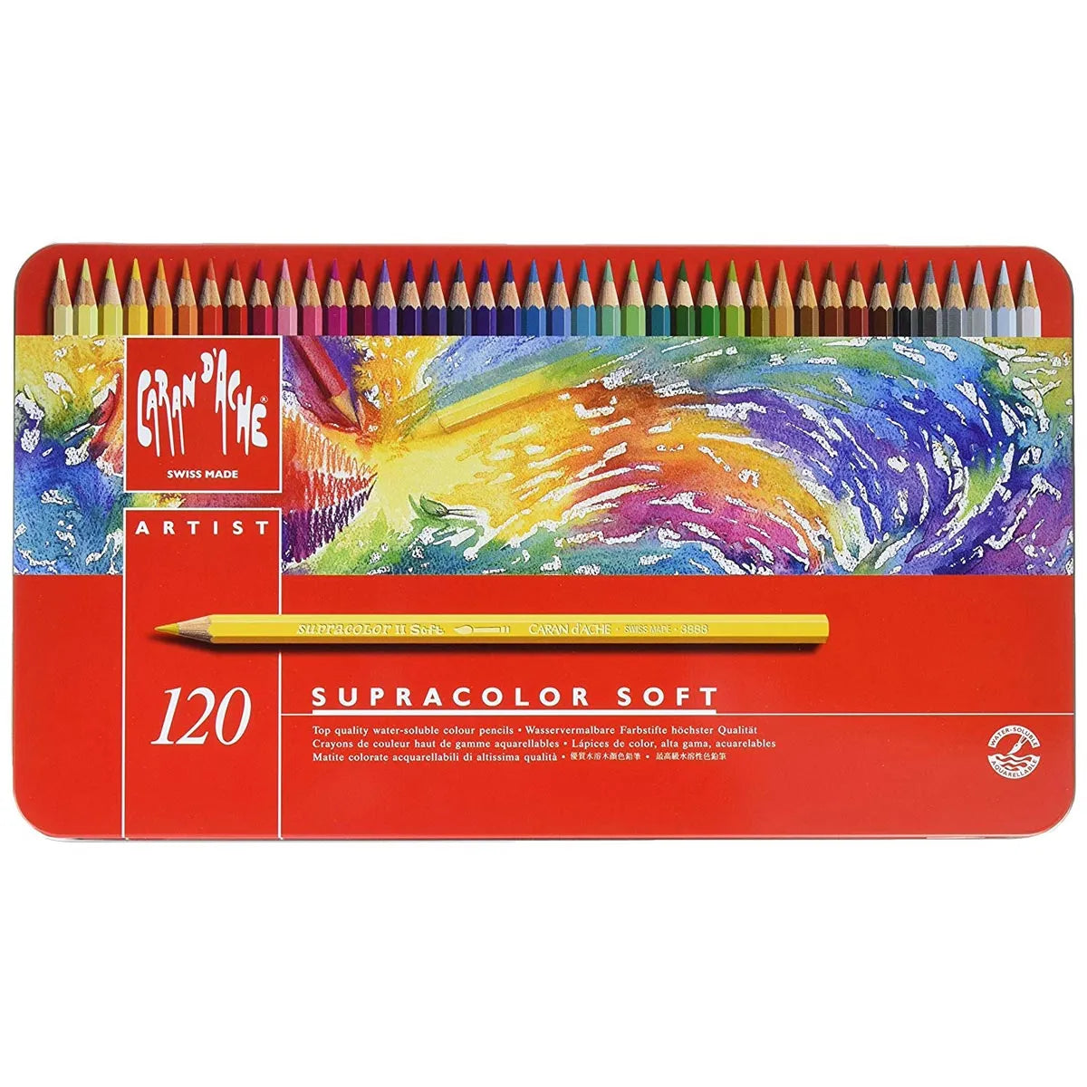 Caran d'Ache Supracolor Soft Pencil Metal Tin Set of 120