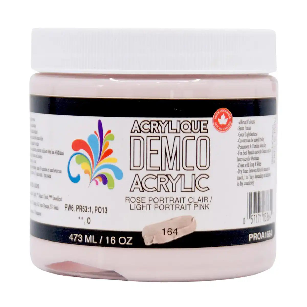 Demco Acrylic Paint 473ml/16oz Jars