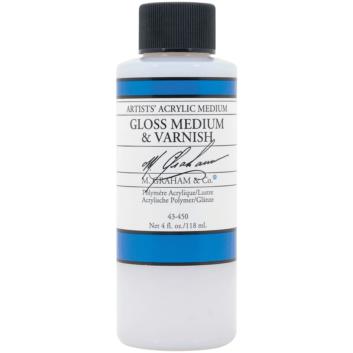 M Graham Acrylic Gloss Medium & Varnish 4 oz (118 ml)