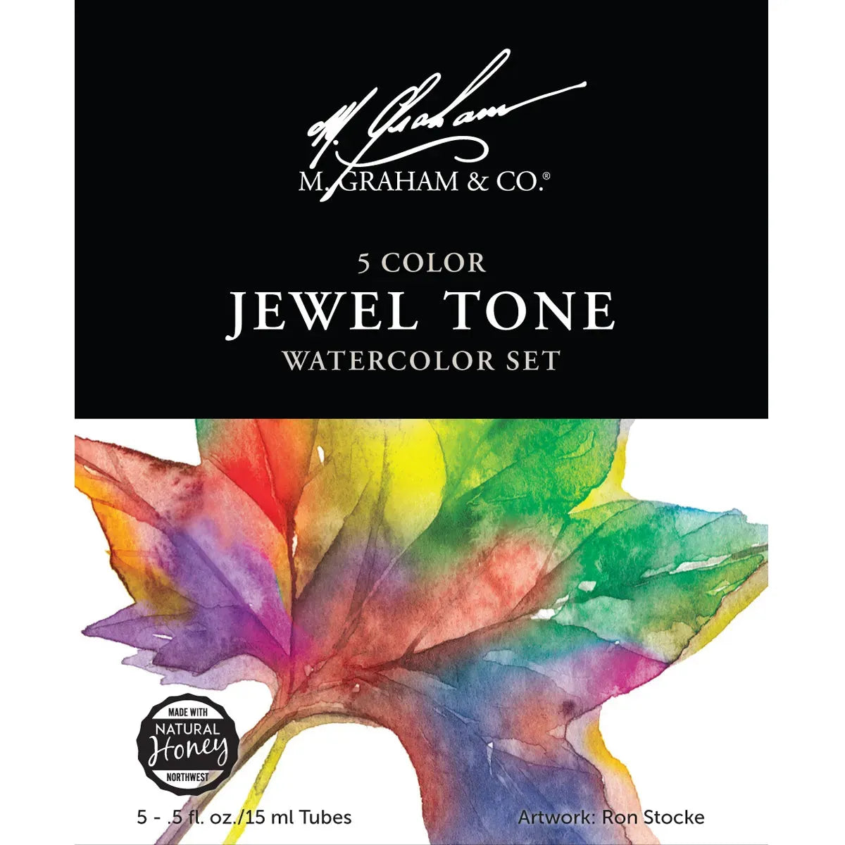 M Graham Jewel Tone 5 Colour Watercolour 15 ml Set