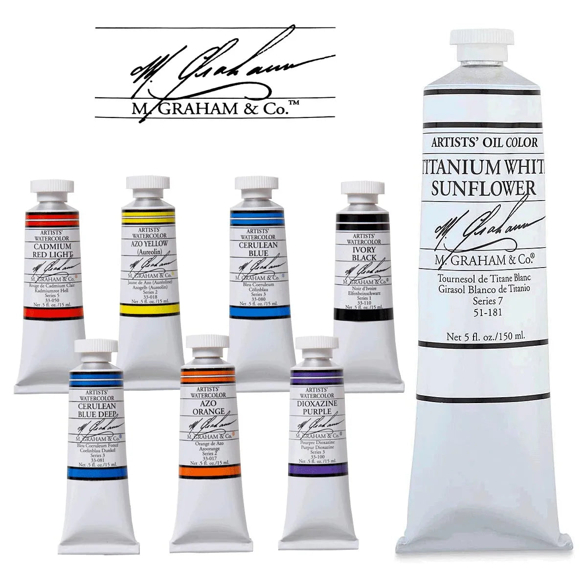 M Graham Oil Paint Colours
