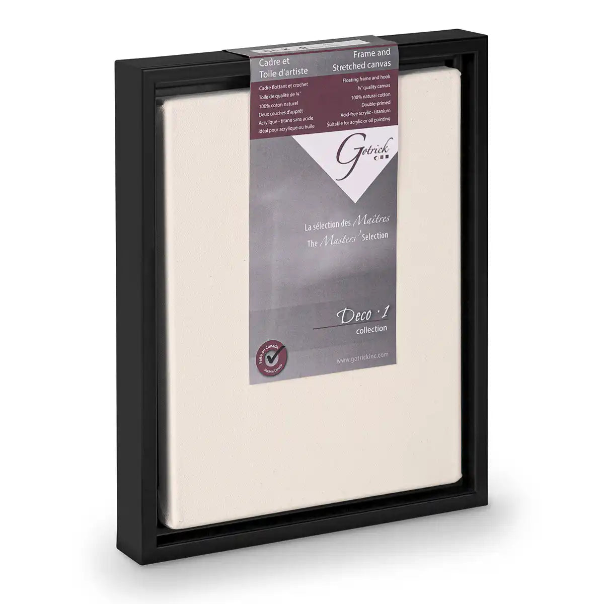 Standard Floating Frame Canvas 3/4-inch