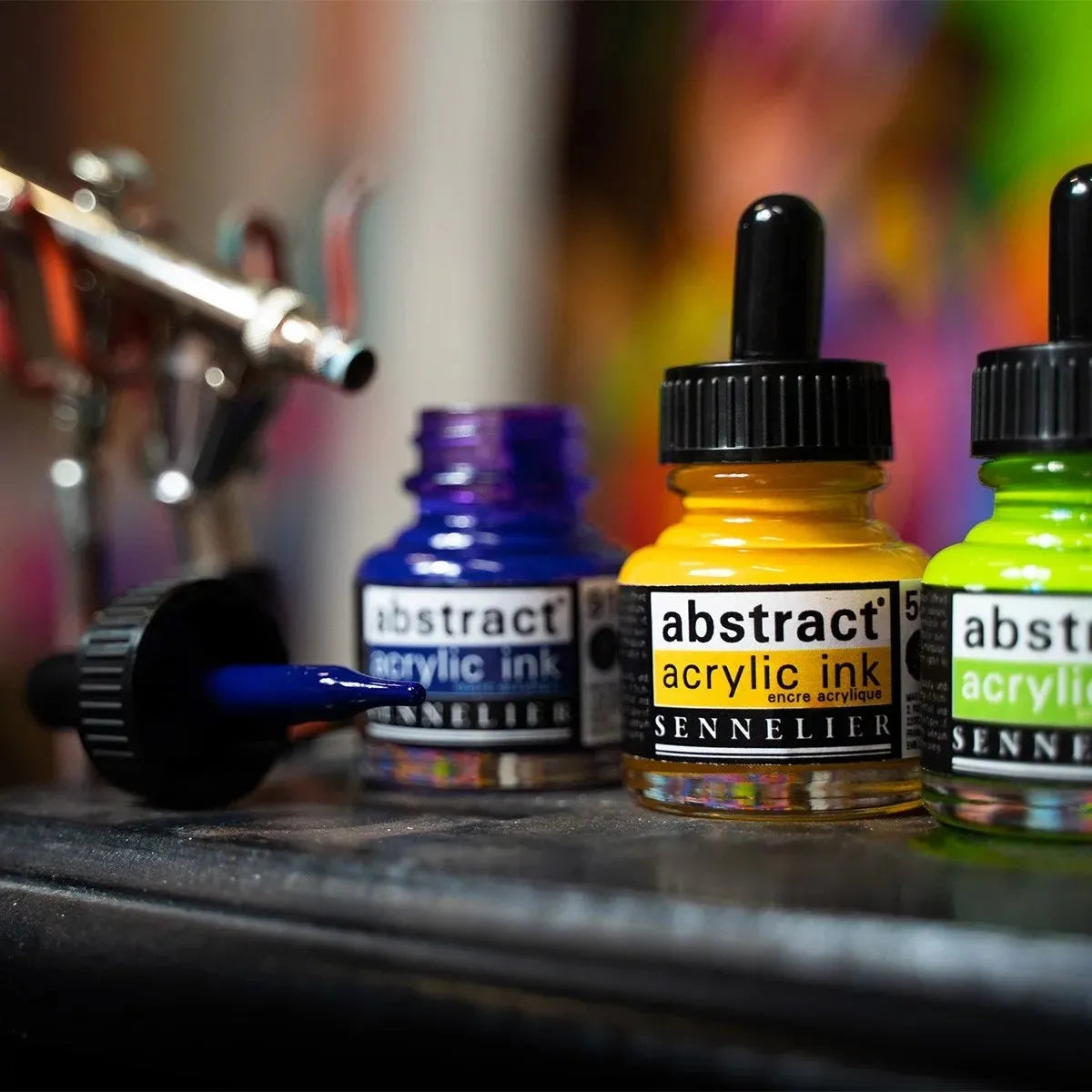 Sennelier Abstract Acrylic Inks Sets - 5 x 30 ml (1.05 fl.oz)