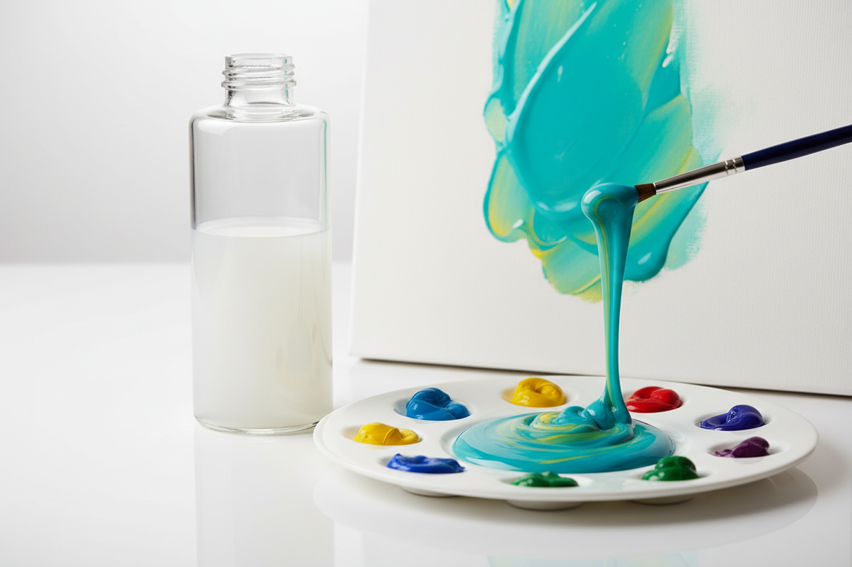 acrylic painting medium demo