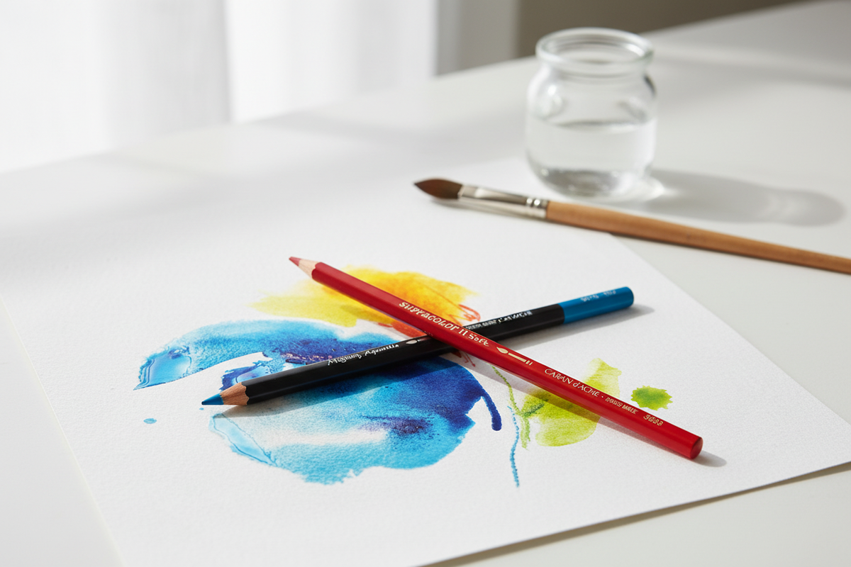 Museum Aquarelle vs Supracolor: Which Caran d’Ache Watercolour Pencil Is Right for You?