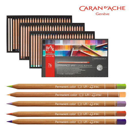 Caran d'Ache Luminance Coloured Pencils and Sets
