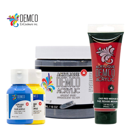 Demco Acrylic Paint — Bottle, Tube & Jar