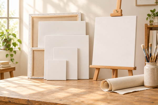 General stretched canvas and rolls lifestyle image