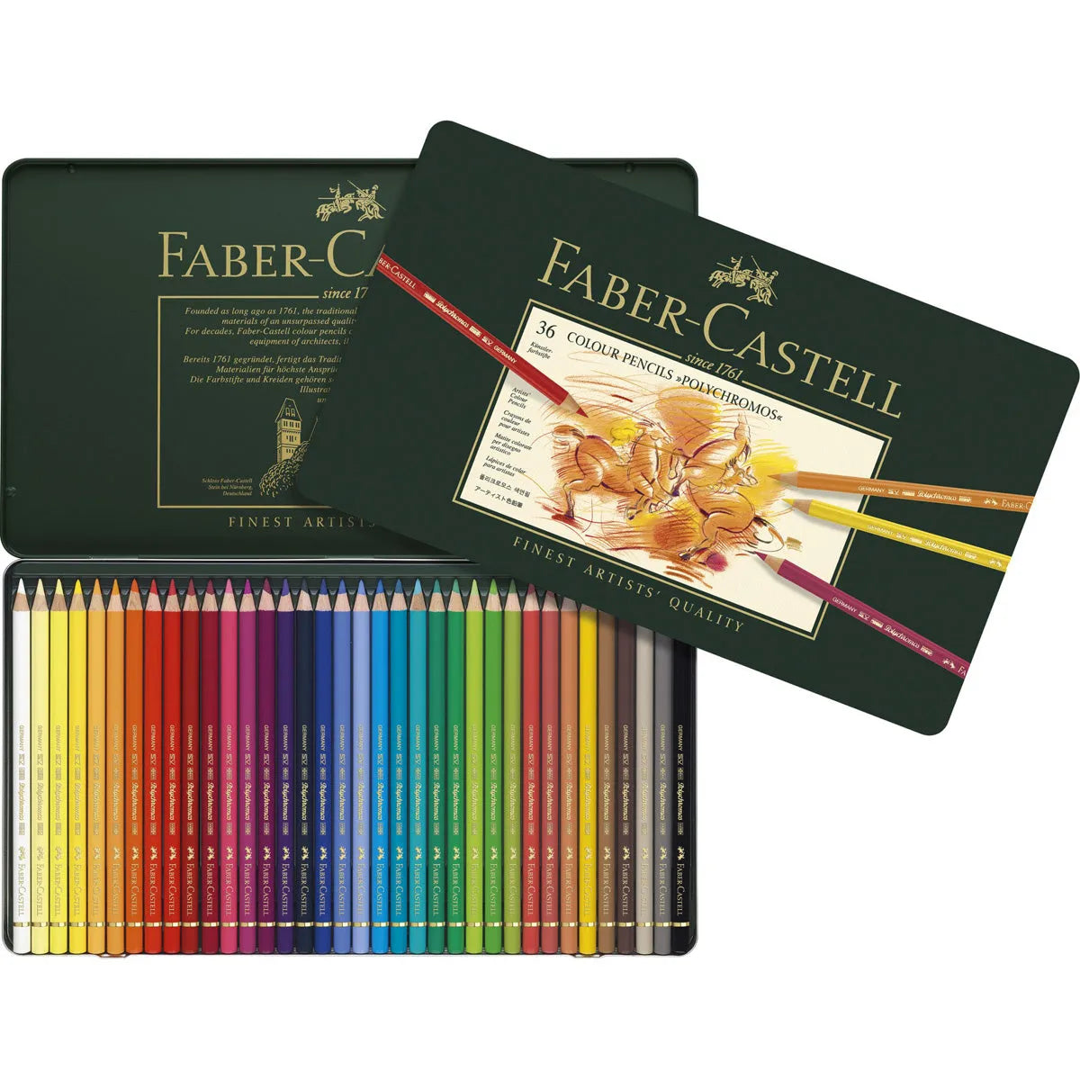 Polychromos Artists' Colour Pencils Tin of 36