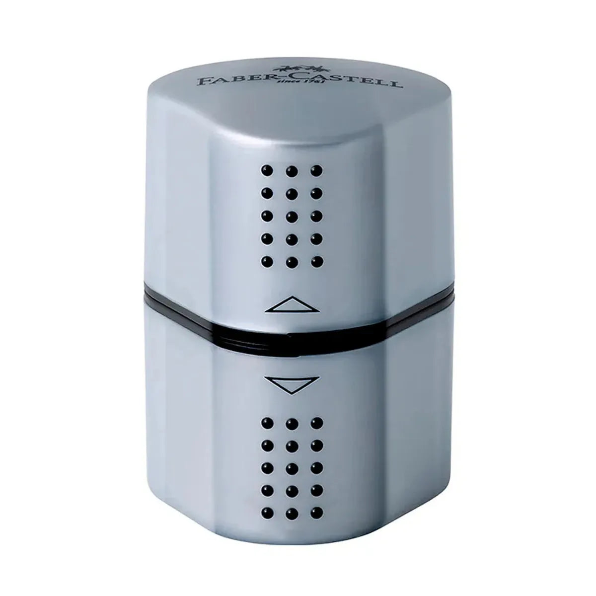 Faber Castell Grip 2001 Trio Sharpening Box, Silver