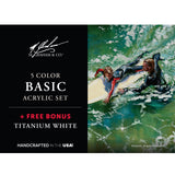 M Graham Acrylic Basic Set  5 Colours