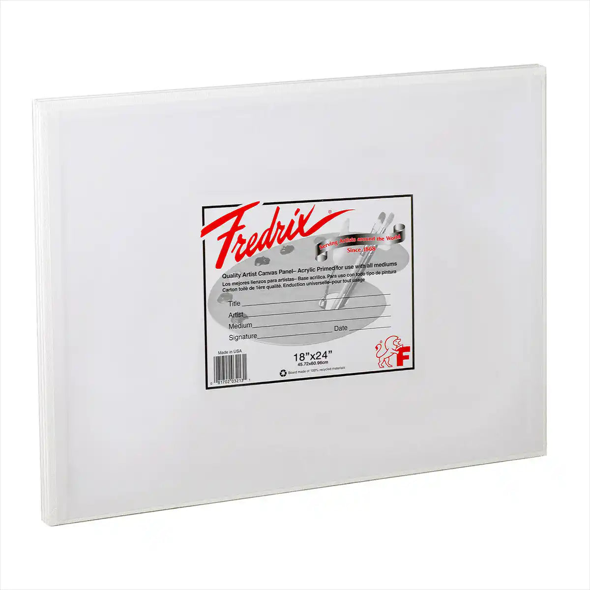 Fredrix Artist Series Primed Poly/Cotton Canvas Panels