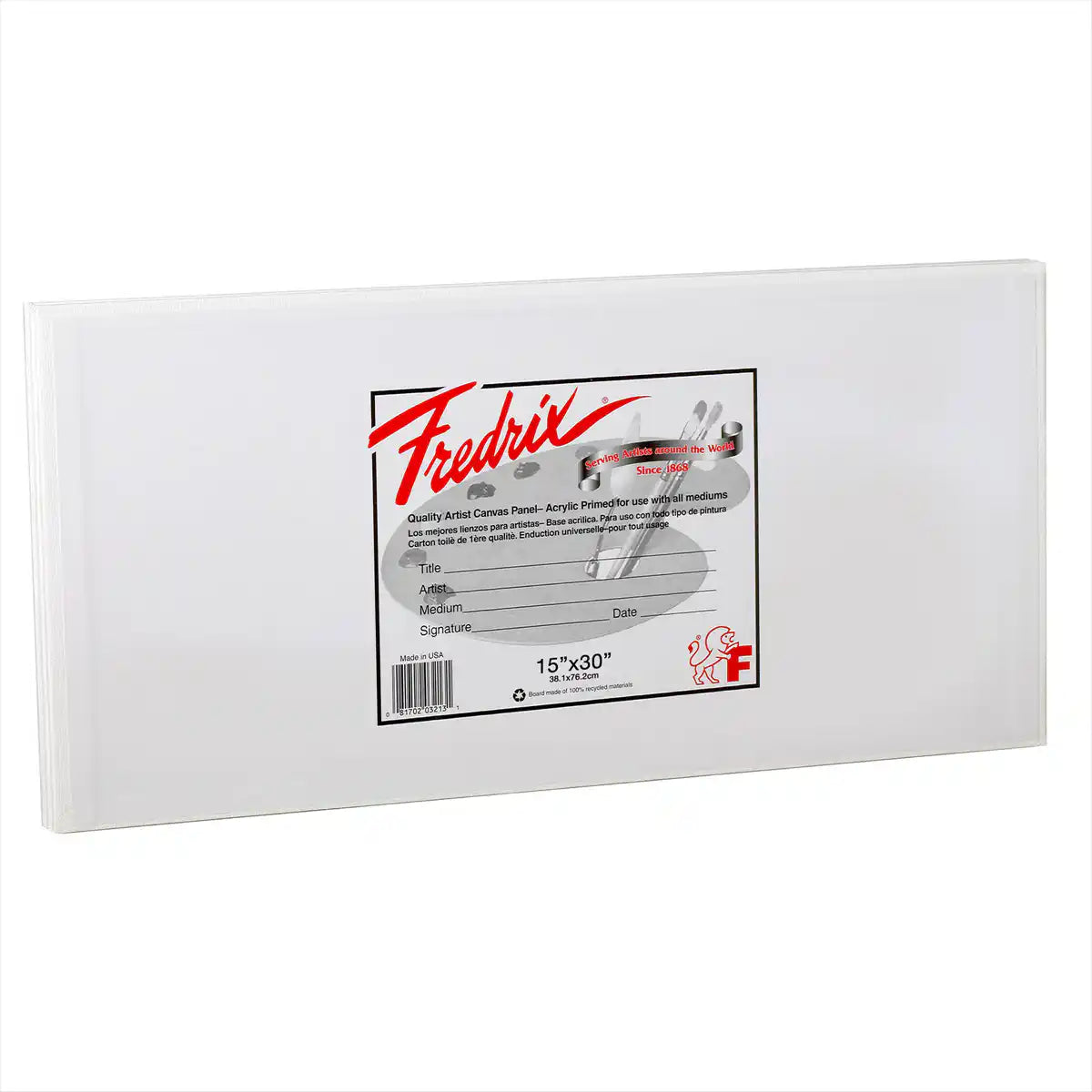 Fredrix Artist Series Primed Poly/Cotton Canvas Panels