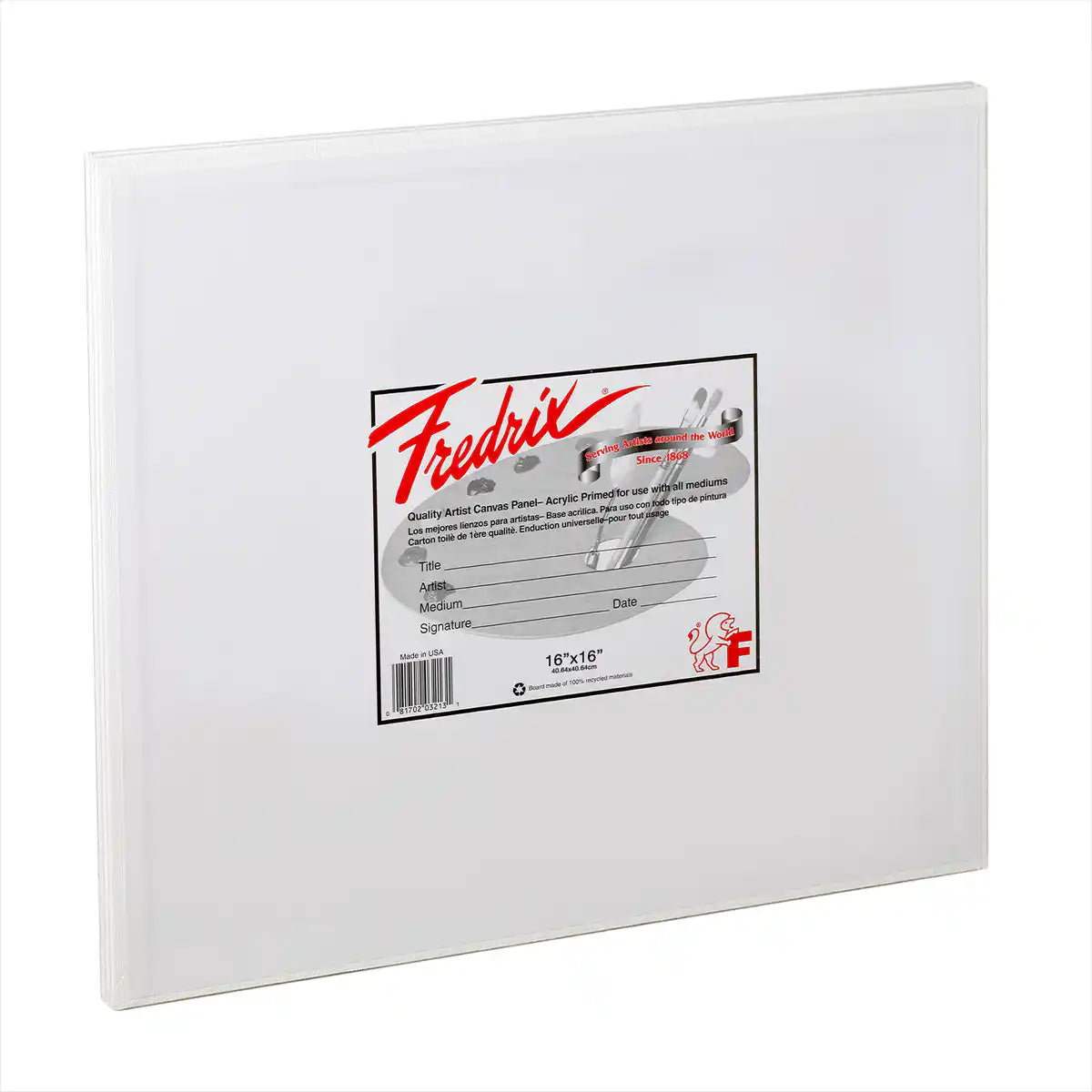 Fredrix Artist Series Primed Poly/Cotton Canvas Panels