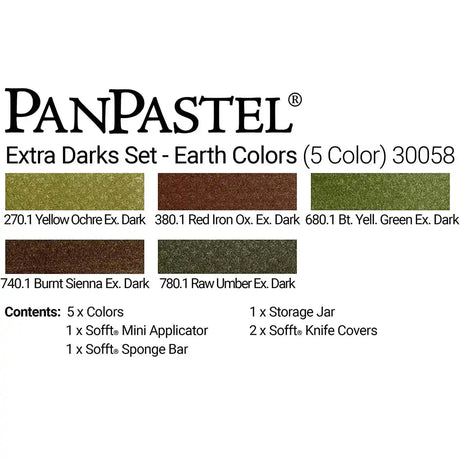PanPastel Earth Colours Set of 5