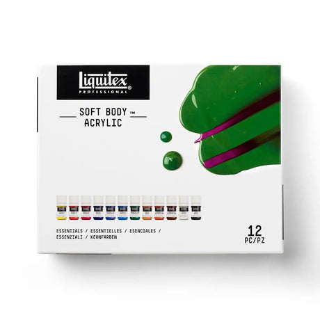 Liquitex Professional Soft Body Acrylic Essentials Set 12 x 22ml