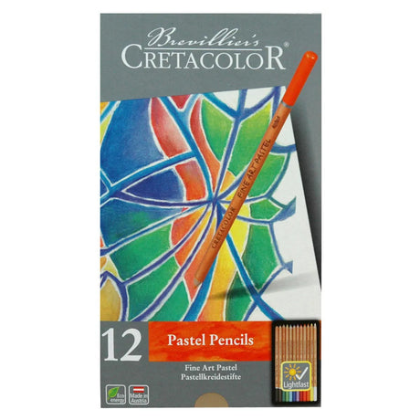 Fine Art Pastel Pencil Tin Set of 12