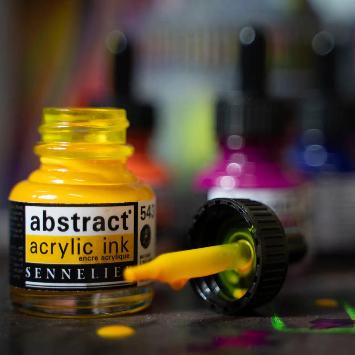 Sennelier Abstract Acrylic Inks Sets - 5 x 30 ml (1.05 fl.oz)