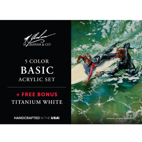 M Graham Acrylic Basic Set  5 Colours
