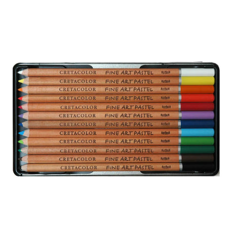 Fine Art Pastel Pencil Tin Set of 12