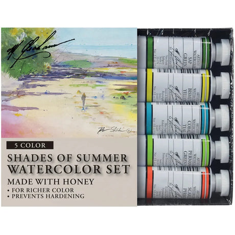 M Graham 5 Colour Shade of Summer Watercolour 15 ml Set