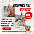 Wednesday Art Class  1 pm - 4 pm