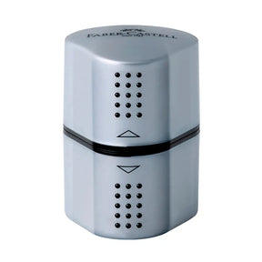Faber Castell Grip 2001 Trio Sharpening Box, Silver