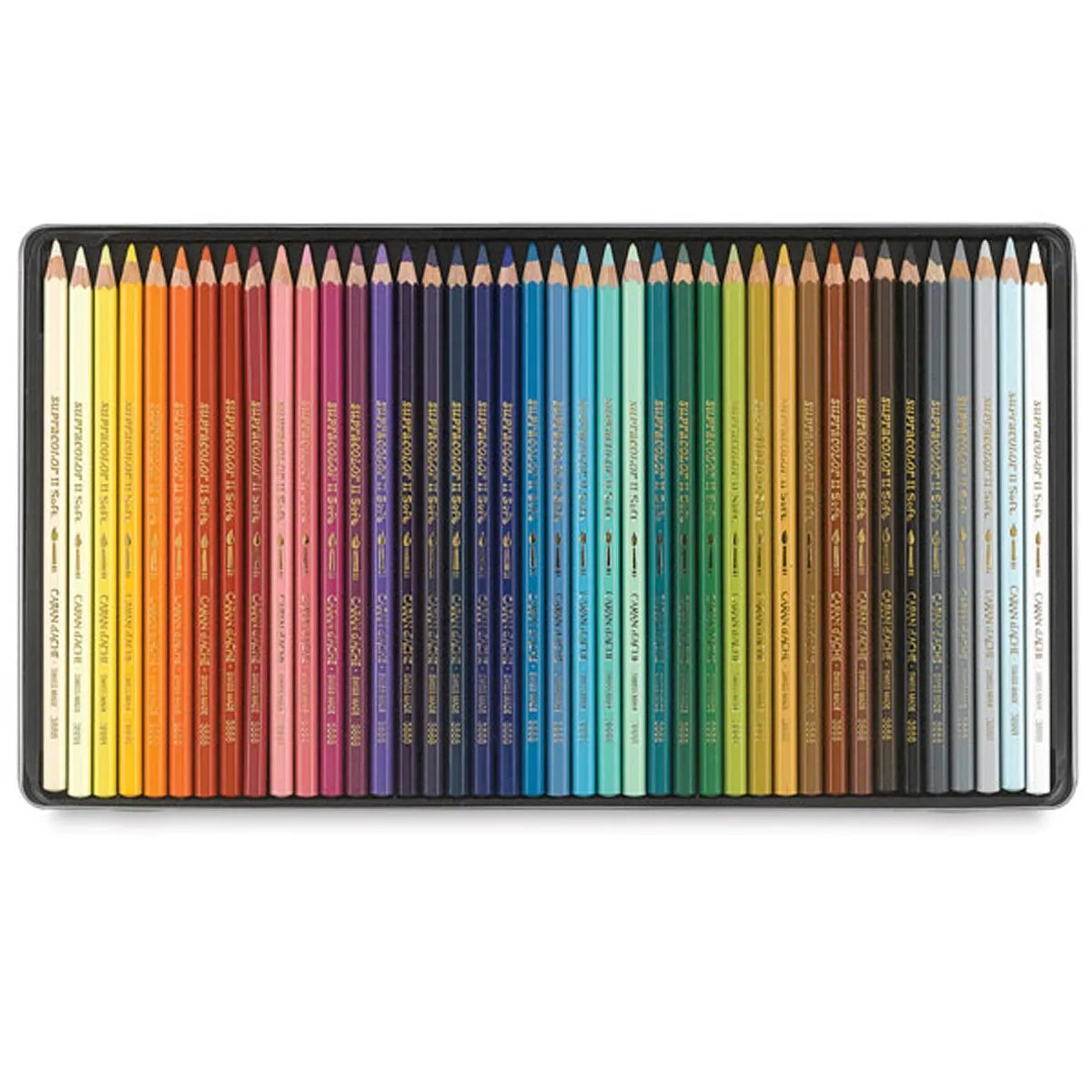 Caran d'Ache Supracolor Soft Pencil Metal Tin Set of 40 – King's