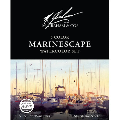 M Graham Marinescape 5 Colour Watercolour 15 ml Set