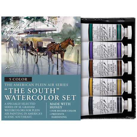 M Graham The South 5 Colour Watercolour 15 ml Set