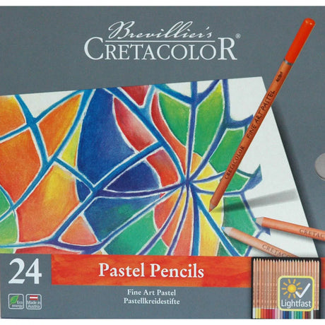Fine Art Pastel Pencil Tin Set of 24