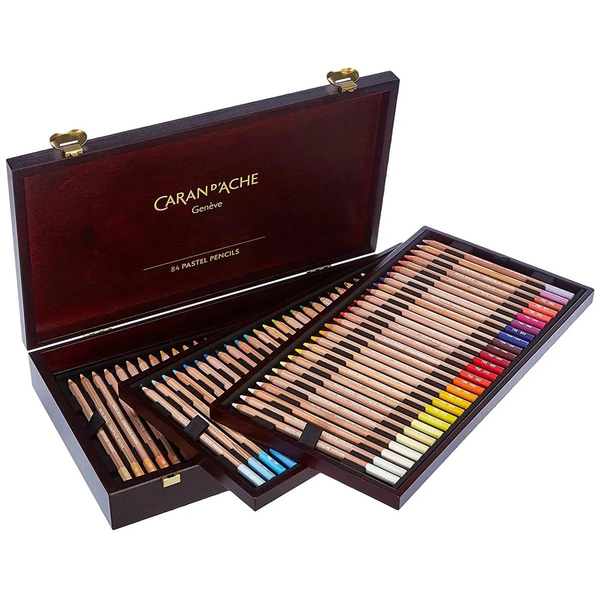 Caran d'Ache Pastel Pencil Wooden Box Set of 84