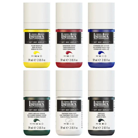 Liquitex Professional Soft Body Acrylic Mixing Set 6 x 59ml
