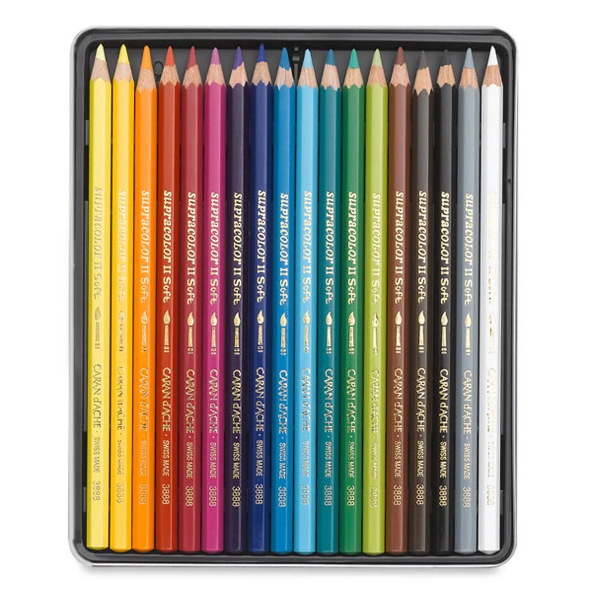 Caran d'Ache Supracolor Soft Pencil Metal Tin Set of 18 – King's
