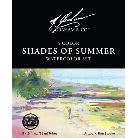 M Graham 5 Colour Shade of Summer Watercolour 15 ml Set