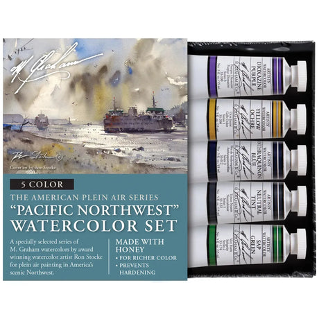 M Graham Pacific Northwest 5 Colour Watercolour 15 ml Set