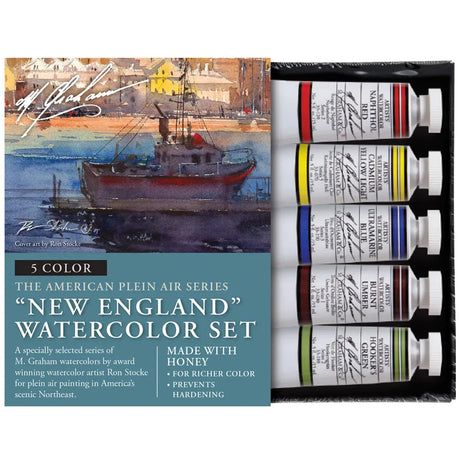 M Graham New England 5 Colour Watercolour 15 ml Set