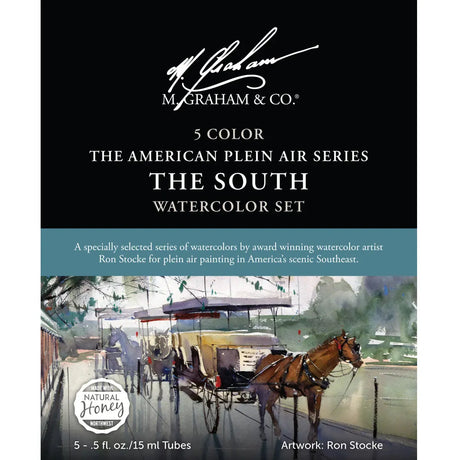 M Graham The South 5 Colour Watercolour 15 ml Set