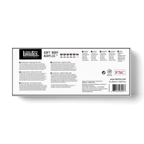 Liquitex Professional Soft Body Acrylic Muted+White Set 6 x 59ml