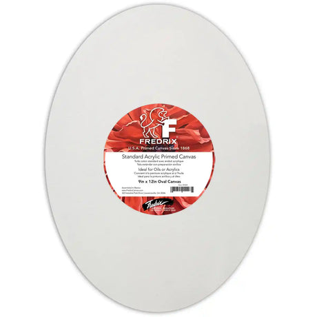 Fredrix Artist Series Rounds & Ovals Acrylic Primed Cotton Standard Canvas, 12oz