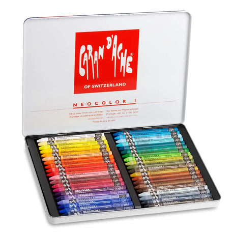 Caran Dache Classic Neocolor I 40 Colour Pastel Metal Box